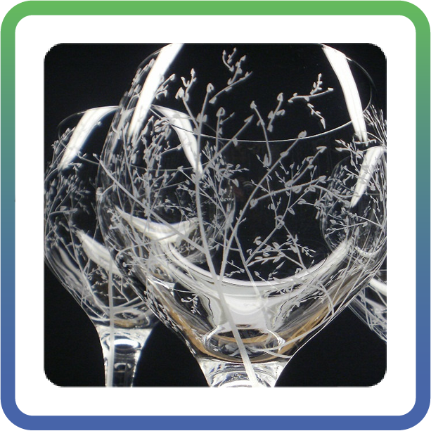 Гравировка на стекле лазером