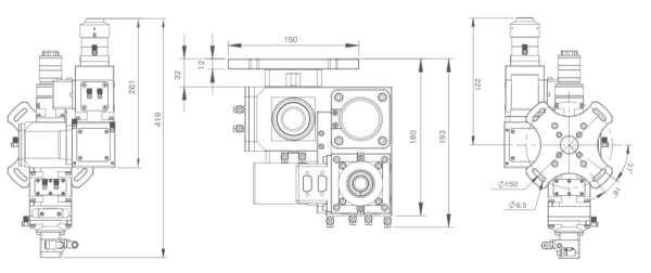 ND60 - Лазерная голова для сварки с модулем колебаний (6кВт)