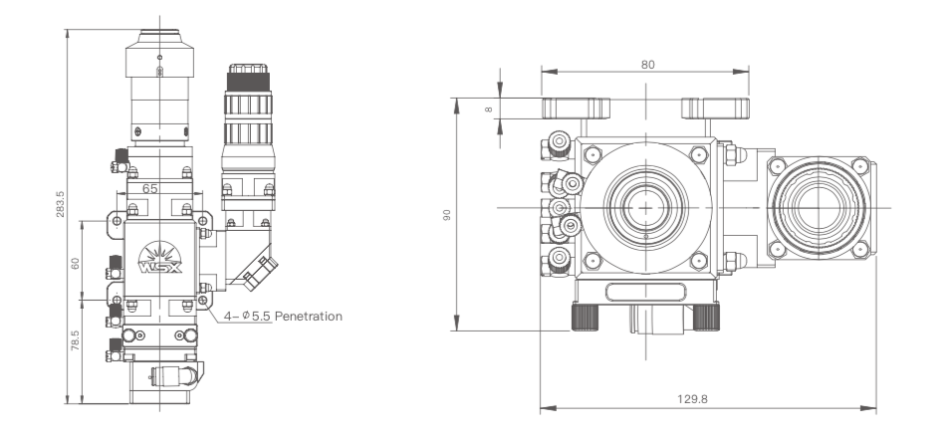 ND16 - Лазерная голова для сварки полупроводниковым лазером (2кВт)