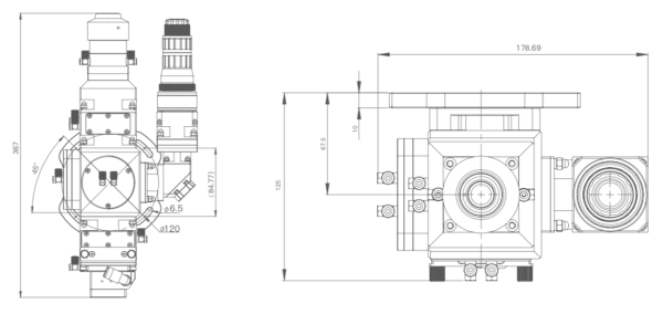 ND44 - Лазерная голова для сварки полупроводниковым лазером (4кВт)